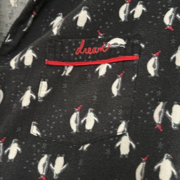 VICTORIA”S SECRET Warm pajamas with penguins in black and white size XS - Picture 7 of 9